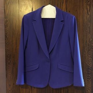 PRICE DROP!! MINT EUC Trina Turk purple one button blazer size 12